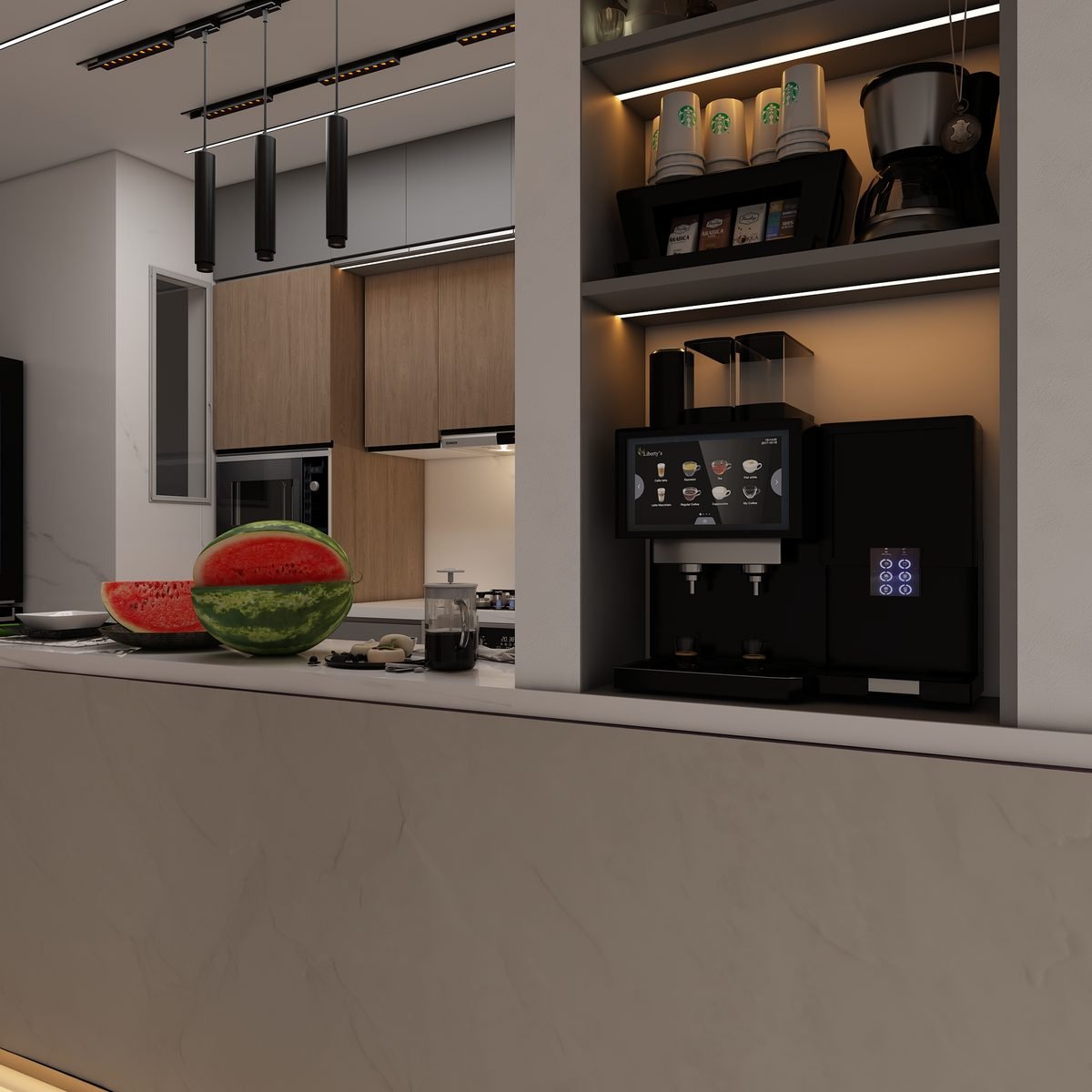 Modern room design render