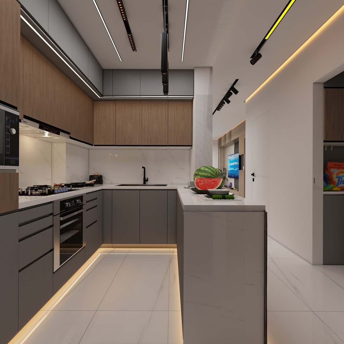 Contemporary interior space