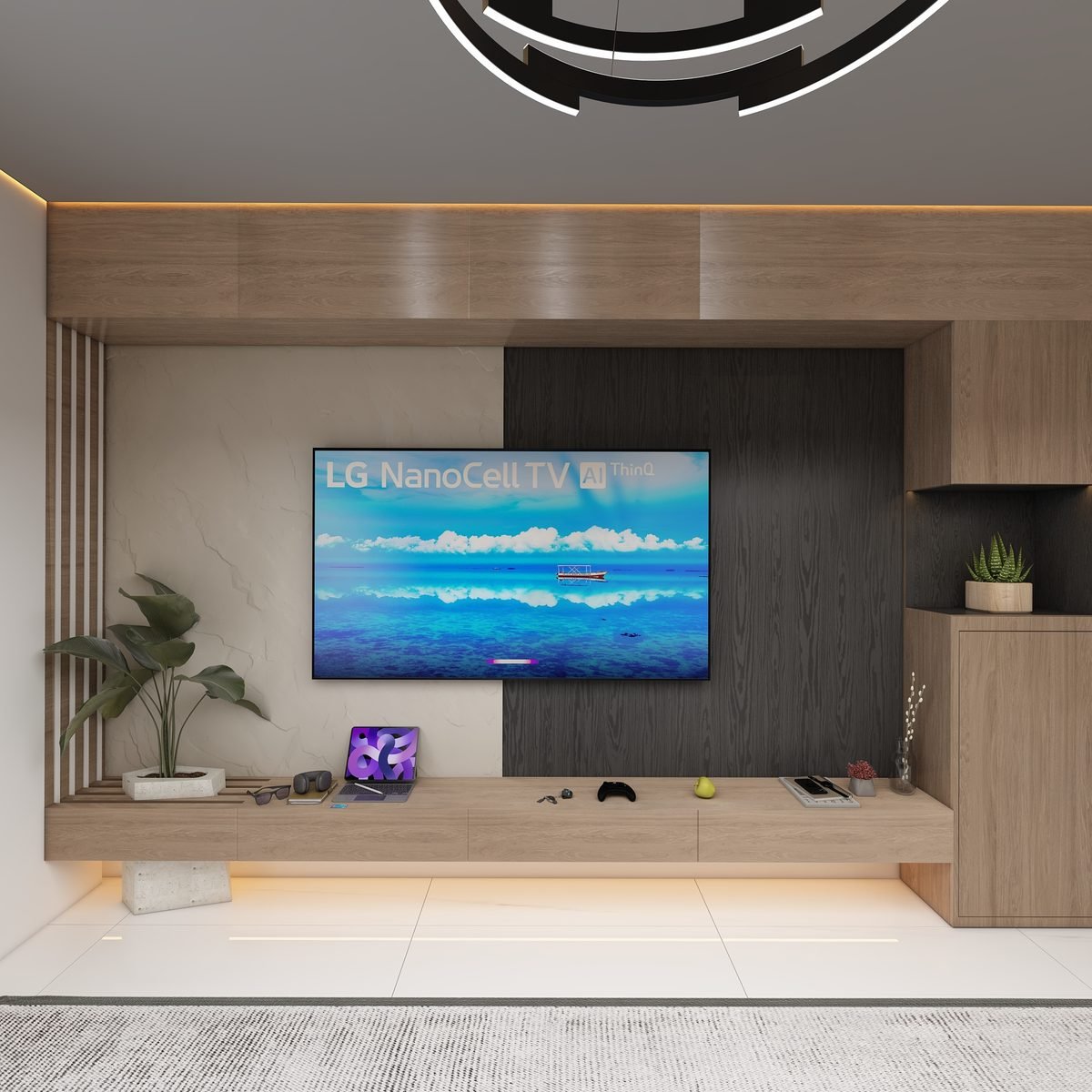 Contemporary interior design render