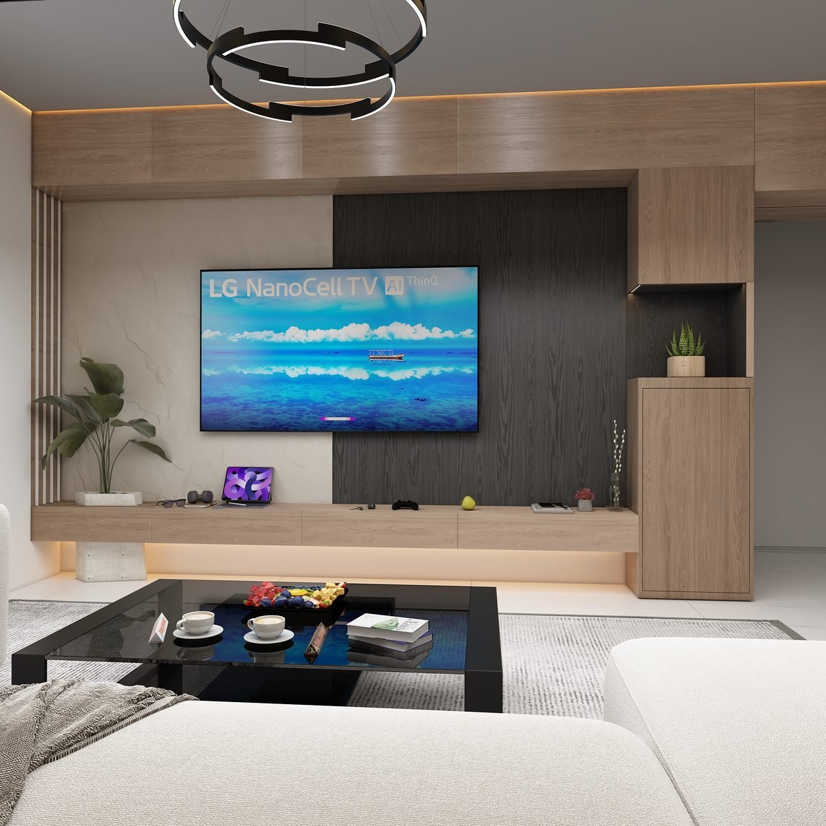 Open-plan modern reception